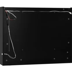 Spiegelkasten-vidaXL - Spiegelkast - Zwart - MDF