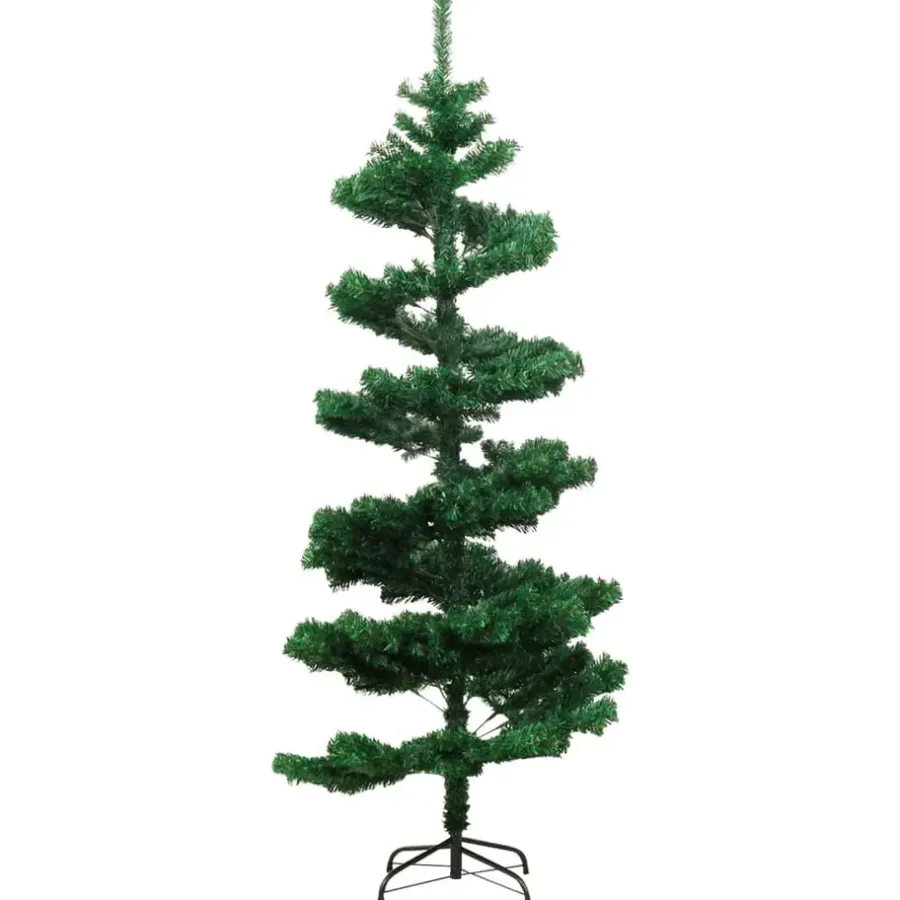 Kerstbomen-vidaXL - Spiraalkerstboom - Groen - 150 x 80 cm