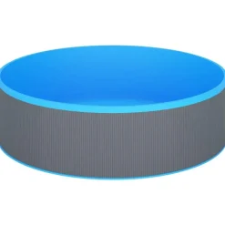 vidaXL - Splasher Pool - Grijs - Staal