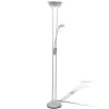 vidaXL - Staande Lamp - Zilver - Staal