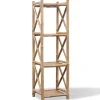 vidaXL - Staande Plank - Bruin - Bamboe