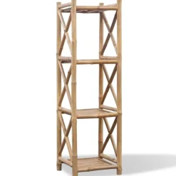 vidaXL - Staande Plank - Bruin - Bamboe