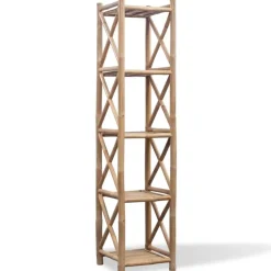 vidaXL - Staande Plank - Bruin - Bamboe