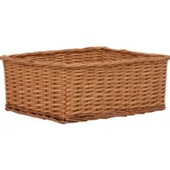 Opbergmanden-vidaXL - Stapelbare Mandenset - Bruin - Wicker