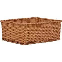 Opbergmanden-vidaXL - Stapelbare Mandenset - Bruin - Wicker