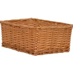 Opbergmanden-vidaXL - Stapelbare Mandenset - Bruin - Wicker