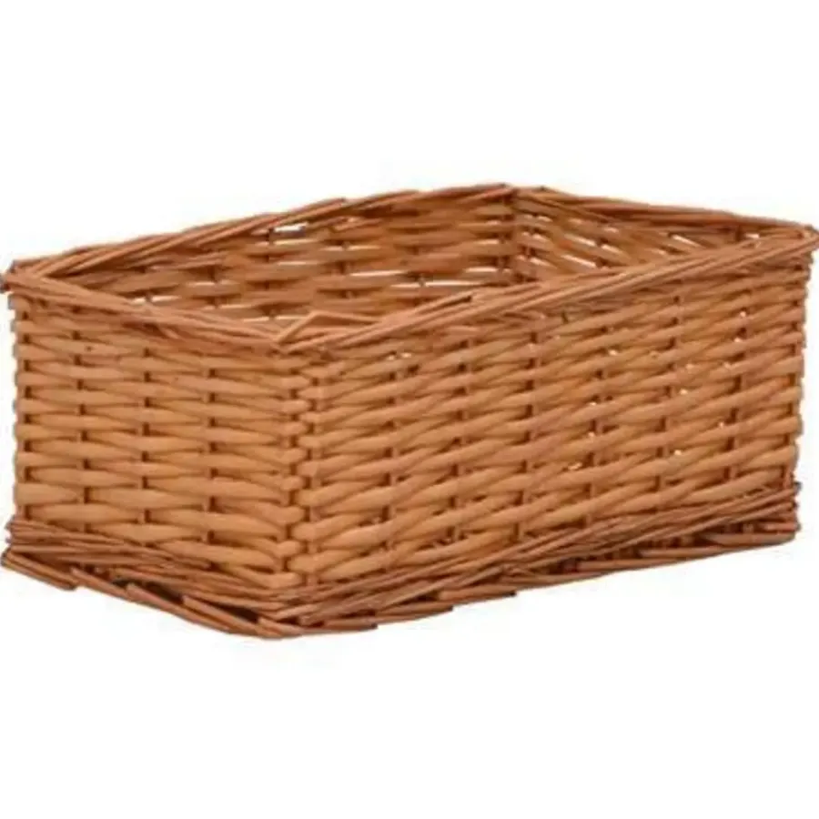 Opbergmanden-vidaXL - Stapelbare Mandenset - Bruin - Wicker