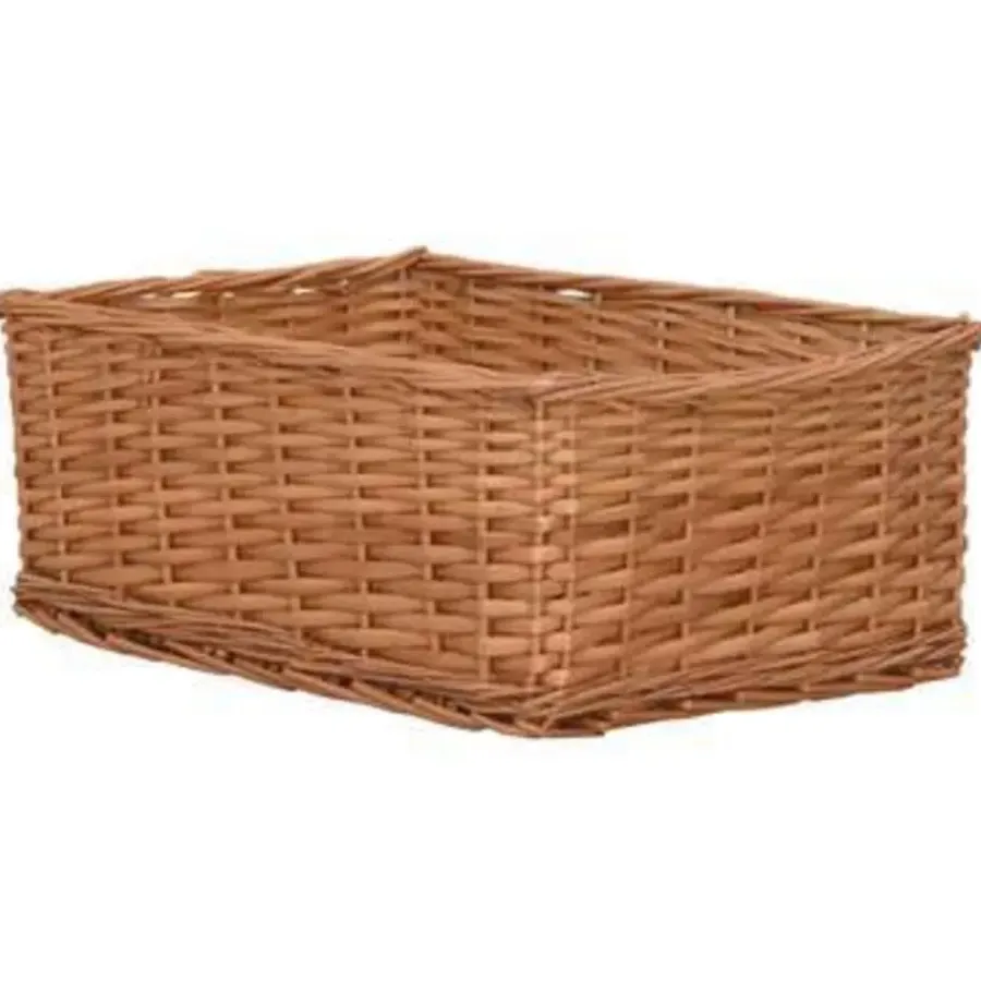 Opbergmanden-vidaXL - Stapelbare Mandenset - Bruin - Wicker