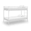 1-Persoons Bedden-vidaXL - Stapelbed - Wit - metaal - 90x200 cm