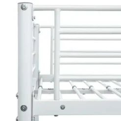 1-Persoons Bedden-vidaXL - Stapelbed - Wit - metaal - 90x200 cm