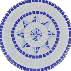vidaXL - Stoel - Blauw - Keramiek
