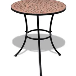 Bistro- & Balkonsets-vidaXL - Stoel - Bruin - Keramiek