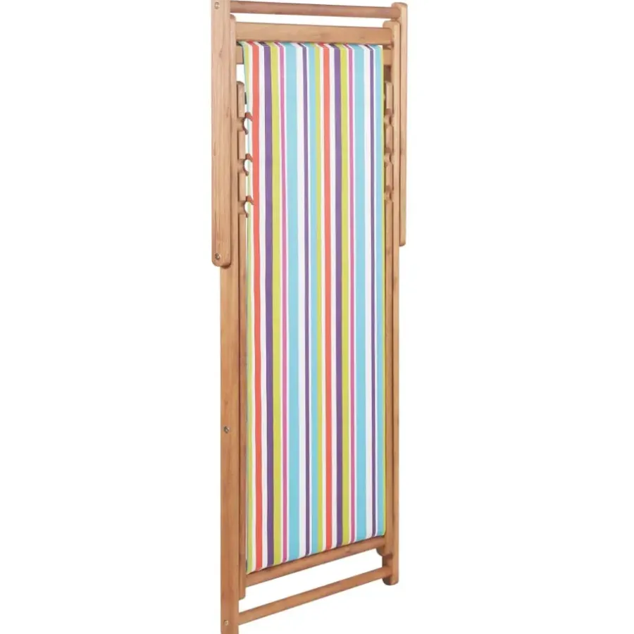 vidaXL - Strandstoel - Multikleur - Stof