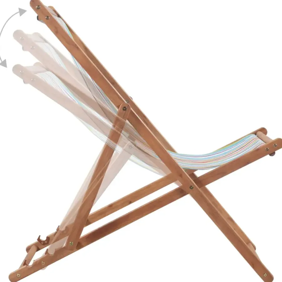 vidaXL - Strandstoel - Multikleur - Stof