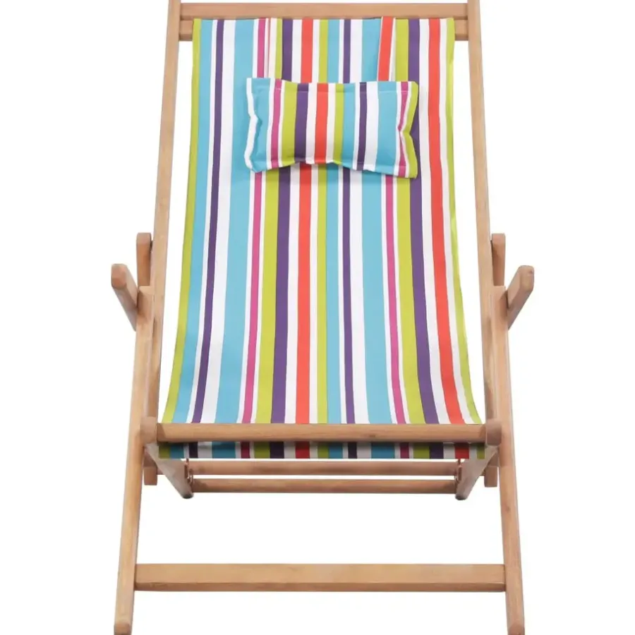 Kamperen En Outdoor-vidaXL - Strandstoel - Multikleur - Stof