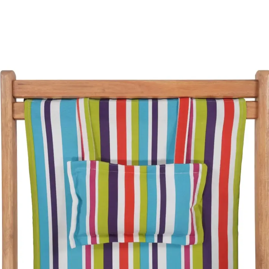Kamperen En Outdoor-vidaXL - Strandstoel - Multikleur - Stof