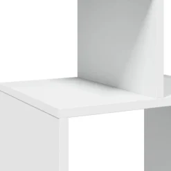 Boekenkasten|Boekenkasten-vidaXL - Symmetrische Boekenkast met vakken - Wit - Bewerkt hout - 92x29x188 cm