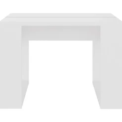 vidaXL - Tafel - Wit - Bewerkt hout - 50 x 50 cm