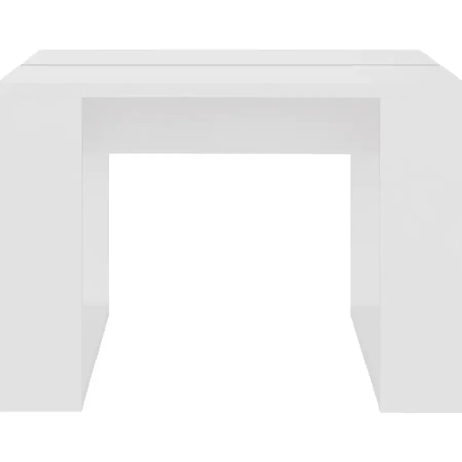 vidaXL - Tafel - Wit - Bewerkt hout - 50 x 50 cm