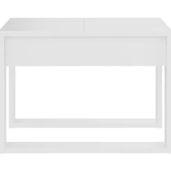 vidaXL - Tafel - Wit - Bewerkt hout - 50 x 50 cm