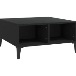 Salontafels-vidaXL - Tafel - Zwart - Bewerkt hout