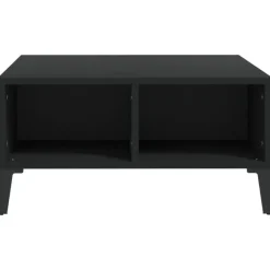 Salontafels-vidaXL - Tafel - Zwart - Bewerkt hout