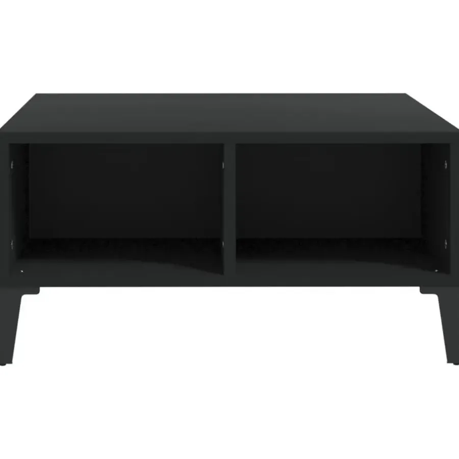 Salontafels-vidaXL - Tafel - Zwart - Bewerkt hout