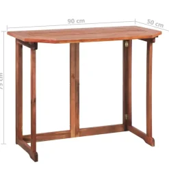 Bistro- & Balkonsets-vidaXL - Tafel En Bankenset - Bruin - Hout