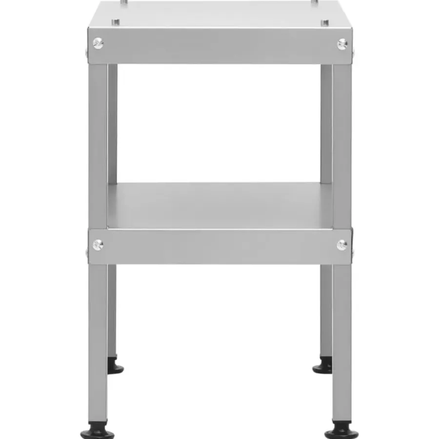 vidaXL - Tafel Voor Rookoven - Zilver - Staal