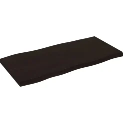 vidaXL - Tafelblad - Bruin - Eikenhout - 100 x 50 x 4 cm