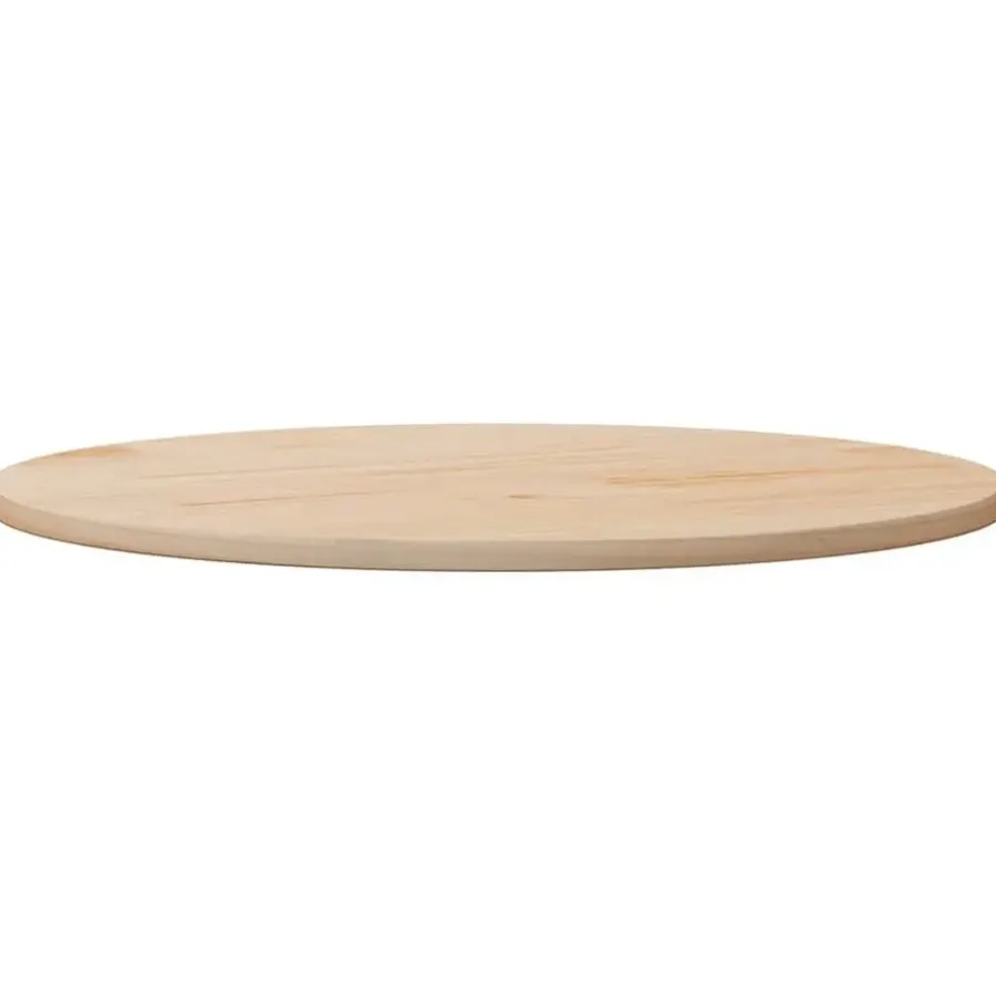 Tafelbladen-vidaXL - Tafelblad - Bruin - Grenenhout - Ø 90 x 2.5 cm