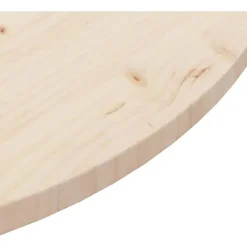 Tafelbladen-vidaXL - Tafelblad - Bruin - Grenenhout - Ø 90 x 2.5 cm