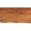 Tafelbladen-vidaXL - Tafelblad - Bruin - Hout - 80 x 40 x 3.8 cm