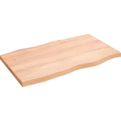Tafelbladen-vidaXL - Tafelblad - Bruin - Eikenhout - 100 x 60 x 4 cm