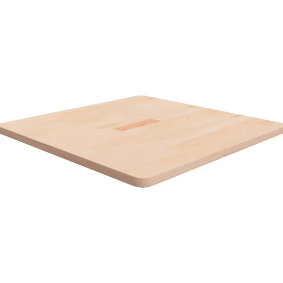 vidaXL - Tafelblad - Bruin - Eikenhout - 70 x 70 x 2.5 cm