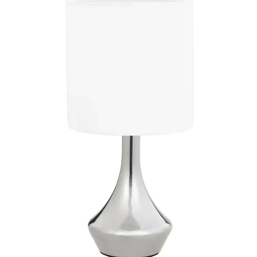 vidaXL - Tafellamp - Wit - Metaal - 2 stuks