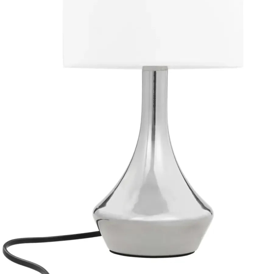 vidaXL - Tafellamp - Wit - Metaal - 2 stuks