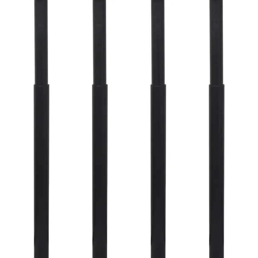 vidaXL - Tafelpoot - Zwart - IJzer - 4 stuks