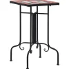 Tuintafels-vidaXL - Tafeltje - Bruin - Keramiek