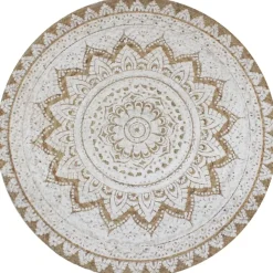 Jute Vloerkleden|Ronde Vloerkleden-vidaXL - Tapijt - Beige - Jute - 150 cm