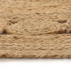 Jute Vloerkleden|Ronde Vloerkleden-vidaXL - Tapijt - Beige - Jute - 90 cm
