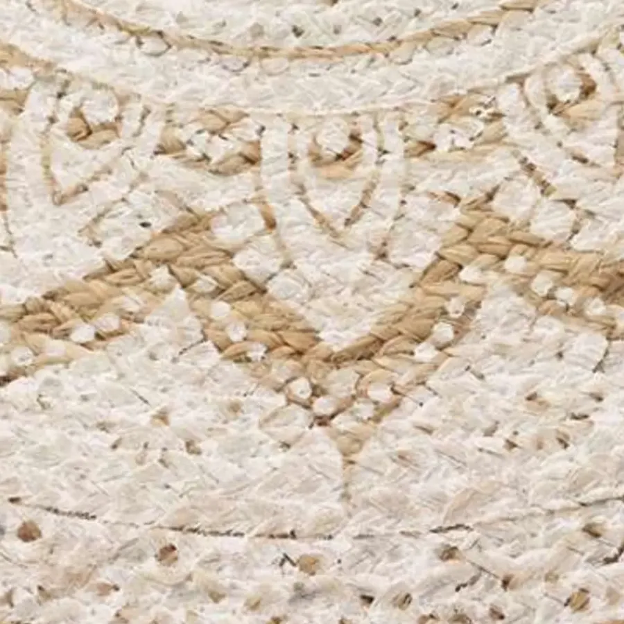 vidaXL - Tapijt - Beige - Jute - 90 cm