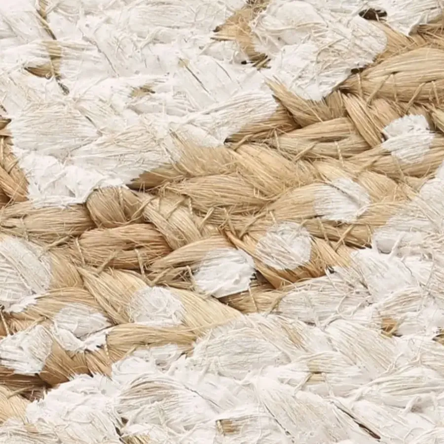 vidaXL - Tapijt - Beige - Jute - 90 cm