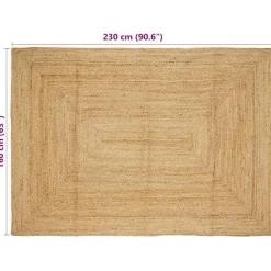 vidaXL - Tapijt - Bruin - Jute - 160 x 230 cm