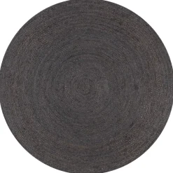 Ronde Vloerkleden|Jute Vloerkleden-vidaXL - Tapijt - Grijs - Jute
