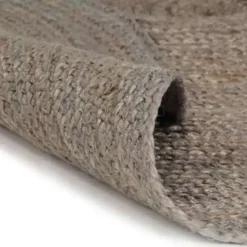 Jute Vloerkleden|Ronde Vloerkleden-vidaXL - Tapijt - Grijs - Jute