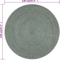 Jute Vloerkleden-vidaXL - Tapijt - Groen - Jute