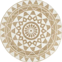 Jute Vloerkleden-vidaXL - Tapijt - Wit - Jute