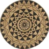 vidaXL - Tapijt - Zwart - Jute