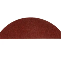 vidaXL - Tapijt Traptrede - Rood - Kunststof - 65 x 22.5 x 3.5 cm - 15 stuks